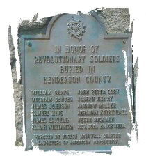 In Honor Of Revolutionary Soldiers Buried In Henderson County